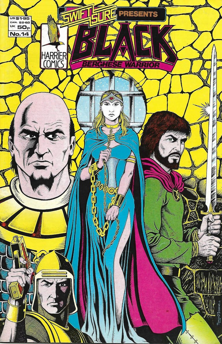 Swiftsure Presents Black — Harrier Comics cover by Tony O'Donnell