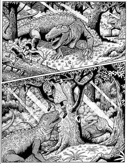 Lizards — comic strip art by Tony O'Donnell